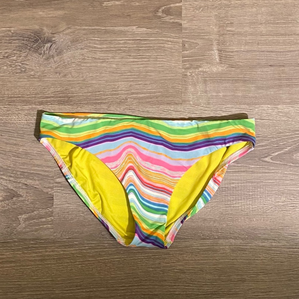 NWT Echo Design Multi Color Bikini Bottom Size Small